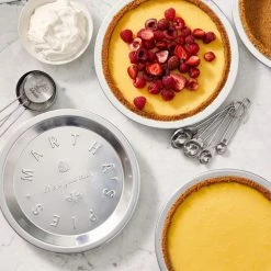 2-Piece Aluminum 9 in. Pie Pan Set in Silver by MARTHA STEWART -Cheap Bakeware Store silver pie plates 985118756m 76 1000