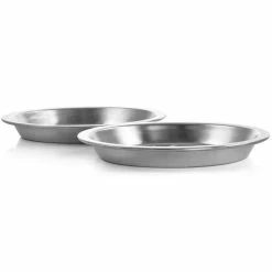 2-Piece Aluminum 9 in. Pie Pan Set in Silver by MARTHA STEWART -Cheap Bakeware Store silver pie plates 985118756m fa 1000