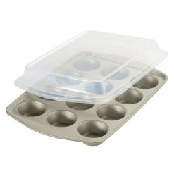 Nonstick Bakeware Set, 3-Piece, Silver by Rachael Ray -Cheap Bakeware Store silver rachael ray bakeware sets 47681 1f 1000