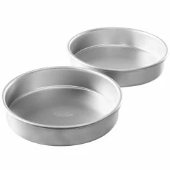 9 in. Aluminum Round Cake Pan 2-Piece Set in Silver by MARTHA STEWART 8 9 in. Aluminum Round Cake Pan 2-Piece Set in Silver by MARTHA STEWART -Cheap Bakeware Store silver standard cake pans 985118702m 4f 1000