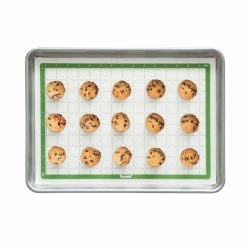 16.5 in. x 11.5 in. Pro-Grade Sil 1/2 Sheet Pan Mat with Grid for Baking by Spectrum -Cheap Bakeware Store spectrum baking sheets 13075 500 4f 1000
