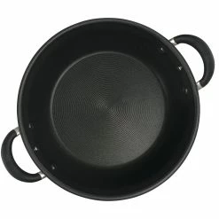 Momentum Stainless Steel Nonstick 4-Quart Covered Casserole with Locking Straining Lid by Circulon -Cheap Bakeware Store stainess steel circulon casserole dishes 78018 77 1000