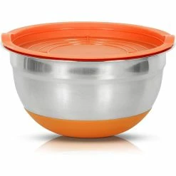 10-Piece Stainless Mixing Bowls with Airtight Lids Set by THE CLEAN STORE -Cheap Bakeware Store stainless steel bakeware sets 325 44 1000