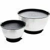 Stainless Steel Suctioning Mixing Bowl Set with Lids (Set of 2) by LEXI HOME