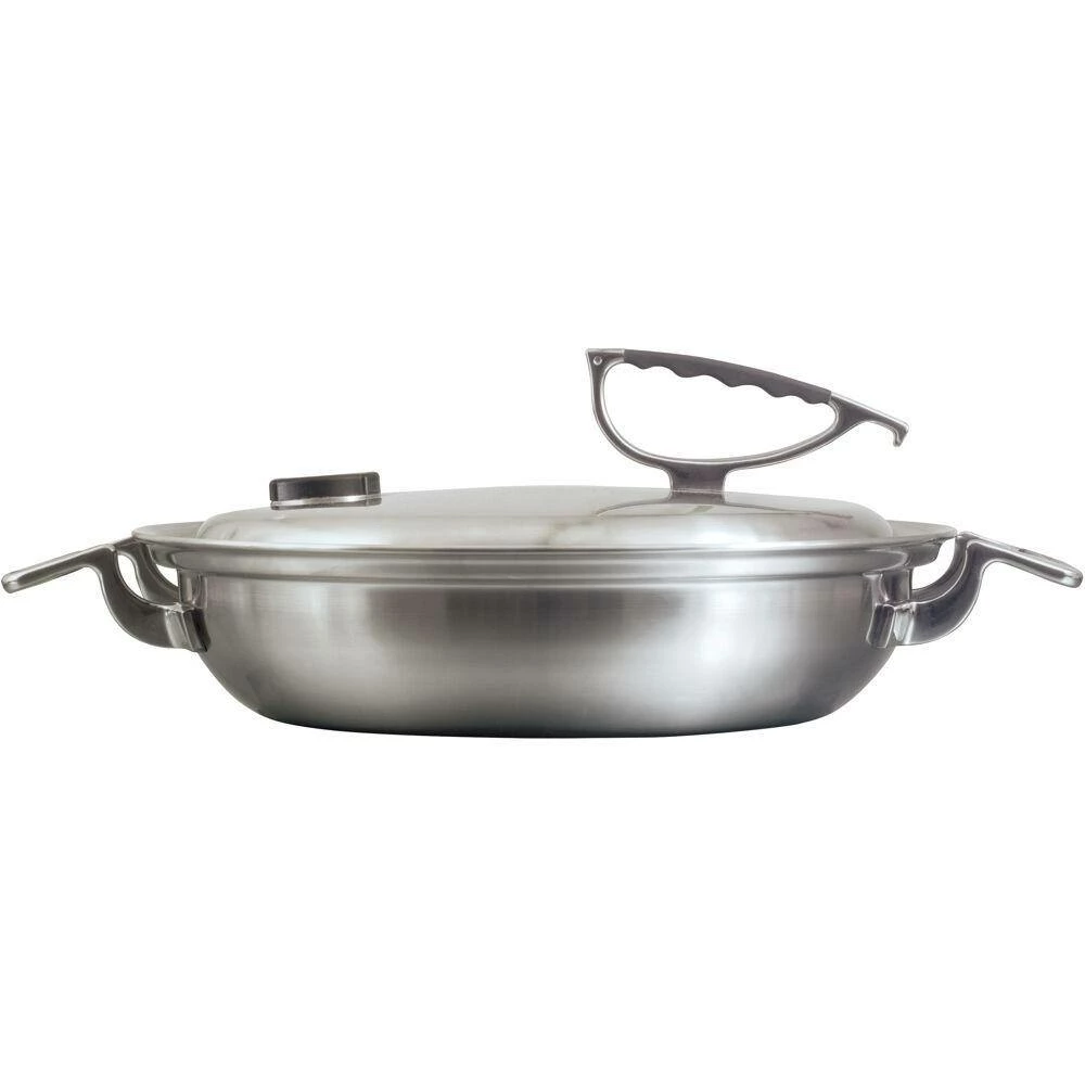 3 qt. Stainless Steel Dual-Handle Casserole Pan with Silicone Handles and Convenient Lid with Patented Rim Latch by Unbranded 7 3 qt. Stainless Steel Dual-Handle Casserole Pan with Silicone Handles and Convenient Lid with Patented Rim Latch by Unbranded - Image 7