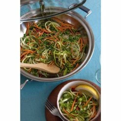 3 qt. Stainless Steel Dual-Handle Casserole Pan with Silicone Handles and Glass Lid with Convenient Rim Latch by Unbranded -Cheap Bakeware Store stainless steel casserole dishes ccb 4003 12 1d 1000