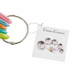 5-Piece Stainless Steel with Silicone Measuring Cup Set by Classic Cuisine -Cheap Bakeware Store stainless steel classic cuisine measuring cups measuring spoons hw031031 1f 1000