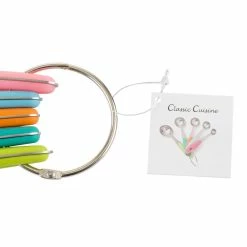 5-Piece Stainless Steel with Silicone Measuring Spoon Set by Classic Cuisine 10 5-Piece Stainless Steel with Silicone Measuring Spoon Set by Classic Cuisine -Cheap Bakeware Store stainless steel classic cuisine measuring cups measuring spoons hw031032 44 1000