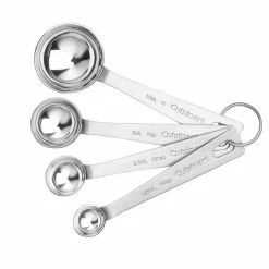 4-Piece Stainless Steel Measuring Spoon Set by Cuisinart
