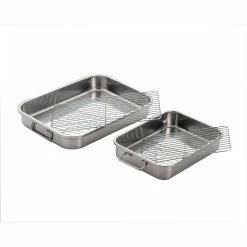 4-Piece All-In-One Lasagna Pan and Roaster with Rack by ExcelSteel
