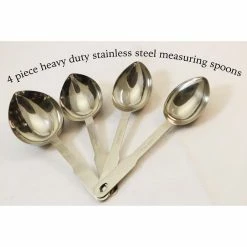 4-Piece Heavy Duty Stainless Steel Measuring Spoon Set by ExcelSteel 9 4-Piece Heavy Duty Stainless Steel Measuring Spoon Set by ExcelSteel -Cheap Bakeware Store stainless steel excelsteel measuring cups measuring spoons 255 31 1000