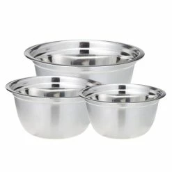 3-Piece Professional Satin Finish Stainless Steel Mixing Bowls Set by ExcelSteel