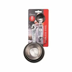 Premium 8-Piece Stainless Steel Measuring Cup and Spoon Set by LEXI HOME -Cheap Bakeware Store stainless steel measuring cups measuring spoons lb5712 1f 1000