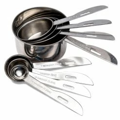 8-Piece Stainless Steel Measuring Cup and Spoon Set by LEXI HOME