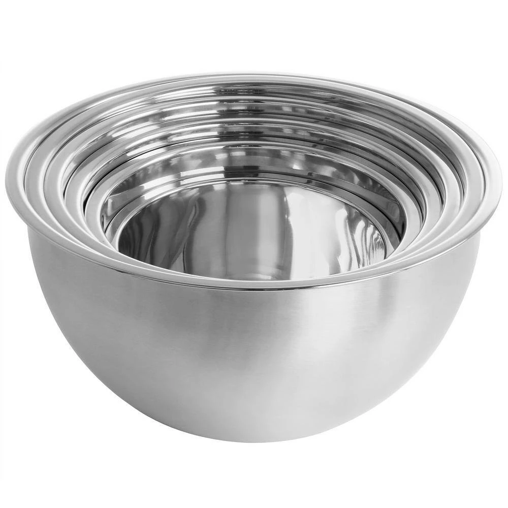 14-Piece Stainless Steel Measuring-cup and Spoon Set with Mixing Bowls by MegaChef 4 14-Piece Stainless Steel Measuring-cup and Spoon Set with Mixing Bowls by MegaChef - Image 4