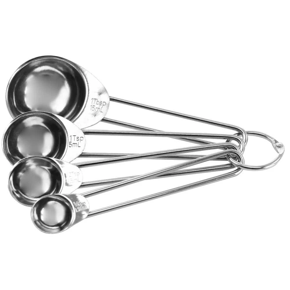 14-Piece Stainless Steel Measuring-cup and Spoon Set with Mixing Bowls by MegaChef 6 14-Piece Stainless Steel Measuring-cup and Spoon Set with Mixing Bowls by MegaChef - Image 6