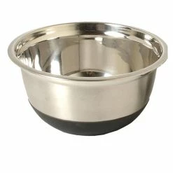 4.5 qt. Stainless Mixing Bowl with Silicone Base by Unbranded -Cheap Bakeware Store stainless steel mixing bowls ds 1780a 76 1000