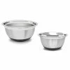 4.5 Qt.,, 4 Qt., 2-Piece Stainless Steel Mixing Bowl Set with Silicone Base by Unbranded