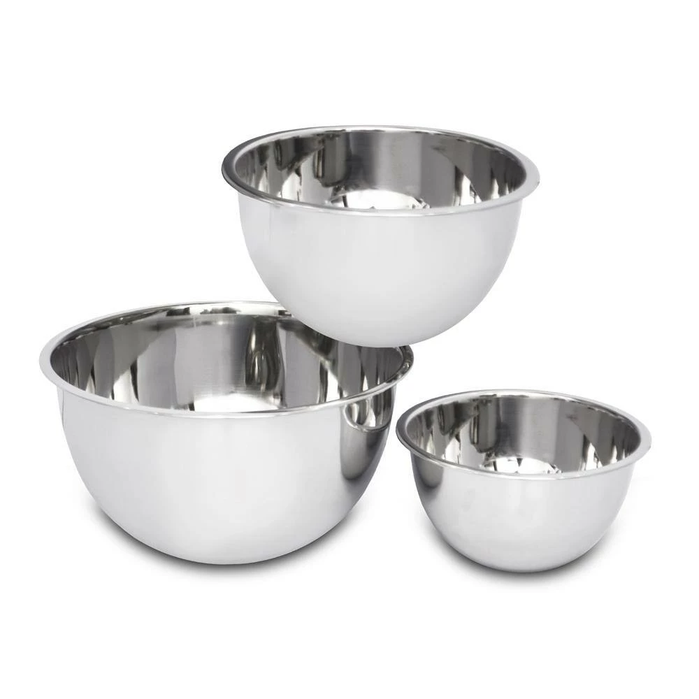 5.2 Qt.,, 3.25 Qt.,, 1.25 Qt., 3-Piece Stainless Steel Mixing Bowl Set by Unbranded 4 5.2 Qt.,, 3.25 Qt.,, 1.25 Qt., 3-Piece Stainless Steel Mixing Bowl Set by Unbranded - Image 4
