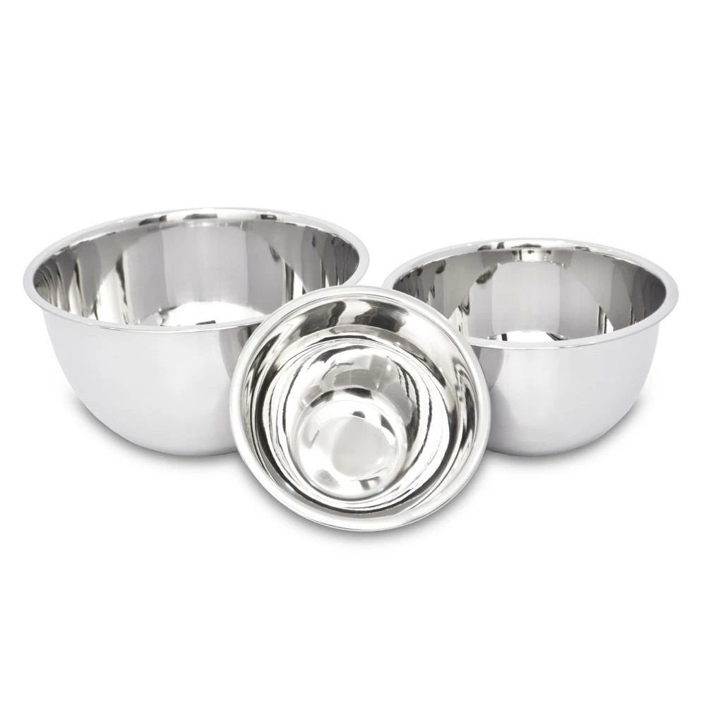 5.2 Qt.,, 3.25 Qt.,, 1.25 Qt., 3-Piece Stainless Steel Mixing Bowl Set by Unbranded 3 5.2 Qt.,, 3.25 Qt.,, 1.25 Qt., 3-Piece Stainless Steel Mixing Bowl Set by Unbranded - Image 3