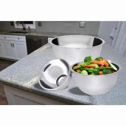 5.2 Qt.,, 3.25 Qt.,, 1.25 Qt., 3-Piece Stainless Steel Mixing Bowl Set by Unbranded 13 5.2 Qt.,, 3.25 Qt.,, 1.25 Qt., 3-Piece Stainless Steel Mixing Bowl Set by Unbranded -Cheap Bakeware Store stainless steel mixing bowls ds 45040 76 1000