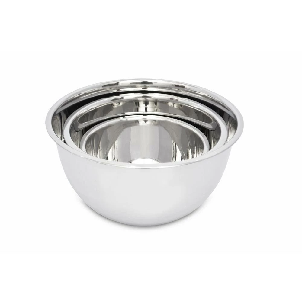 5.2 Qt.,, 3.25 Qt.,, 1.25 Qt., 3-Piece Stainless Steel Mixing Bowl Set by Unbranded 2 5.2 Qt.,, 3.25 Qt.,, 1.25 Qt., 3-Piece Stainless Steel Mixing Bowl Set by Unbranded - Image 2