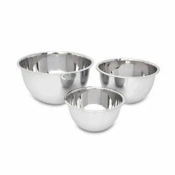 5.2 Qt.,, 3.25 Qt.,, 1.25 Qt., 3-Piece Stainless Steel Mixing Bowl Set by Unbranded 12 5.2 Qt.,, 3.25 Qt.,, 1.25 Qt., 3-Piece Stainless Steel Mixing Bowl Set by Unbranded -Cheap Bakeware Store stainless steel mixing bowls ds 45040 fa 1000