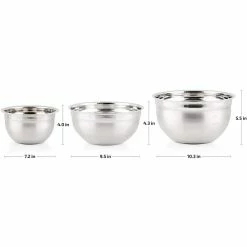 3-Piece Mixing Bowls with Lids Stainless Steel Kitchen Storage Bakeware Set by OVENTE 13 3-Piece Mixing Bowls with Lids Stainless Steel Kitchen Storage Bakeware Set by OVENTE -Cheap Bakeware Store stainless steel ovente mixing bowls bm46333s 76 1000