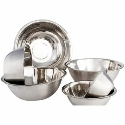 10 Piece High Quality Large Stainless Steel Mixing Bowl Set by LEXI HOME 9 10 Piece High Quality Large Stainless Steel Mixing Bowl Set by LEXI HOME -Cheap Bakeware Store stainless steel satin mixing bowls mw3632 1f 1000