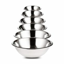 10 Piece High Quality Large Stainless Steel Mixing Bowl Set by LEXI HOME