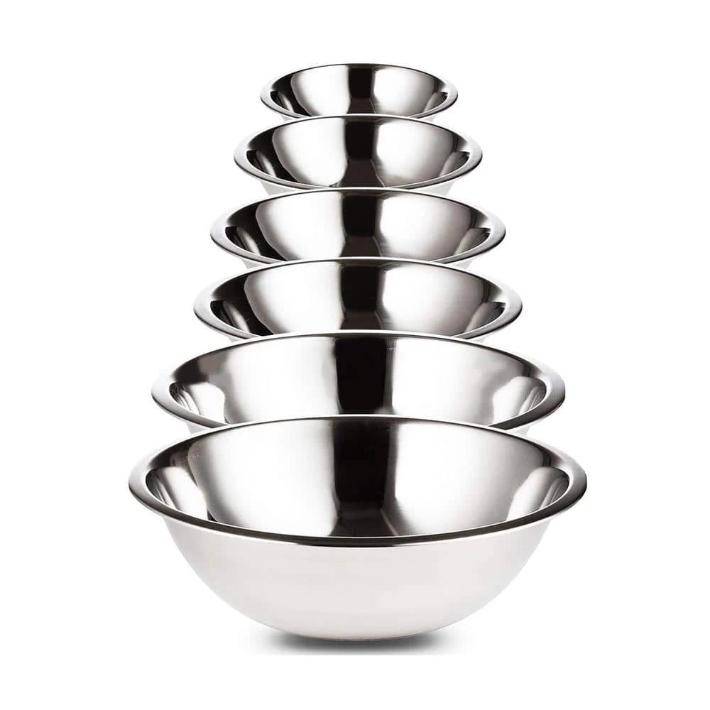 10 Piece High Quality Large Stainless Steel Mixing Bowl Set by LEXI HOME 1 10 Piece High Quality Large Stainless Steel Mixing Bowl Set by LEXI HOME
