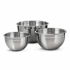 Gourmet 3-Piece Stainless Steel Mixing Bowls by Tramontina 13 Gourmet 3-Piece Stainless Steel Mixing Bowls by Tramontina -Cheap Bakeware Store stainless steel tramontina mixing bowls 80202 202ds 31 1000