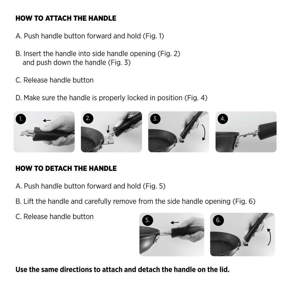 12.5 in. Pizza Pan/Flat Griddle with T-Lock Detachable Handle by Starfrit 7 12.5 in. Pizza Pan/Flat Griddle with T-Lock Detachable Handle by Starfrit - Image 7