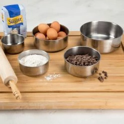 7.25 in. Stainless Steel Bowl Set (5-Pack) by Chef Buddy -Cheap Bakeware Store steel chef buddy mixing bowls 82 08003 1f 1000