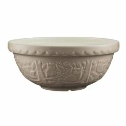 In The Forest 11 in. x 4.75 in. Owl Stone Mixing Bowl by Mason Cash