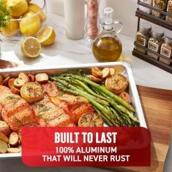 Airbake Natural Jelly Roll Pan 15.5 x 10.5 in. by T-fal -Cheap Bakeware Store t fal baking sheets t482bga2 4f 1000