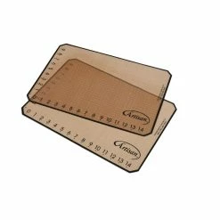 2 Piece Tan Medium Baking Mat Bakeware Set by Artisan