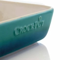 Artisan 4 qt. Gradient Teal Rectangular Stoneware Bake Pan by Crock-Pot -Cheap Bakeware Store teal crock pot baking dishes 985116904m fa 1000