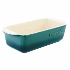 Artisan 1.25 qt. Gradient Teal Rectangular Stoneware Bake Pan by Crock-Pot