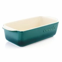 Artisan 1.25 qt. Gradient Teal Rectangular Stoneware Bake Pan by Crock-Pot -Cheap Bakeware Store teal crock pot casserole dishes 985116906m fa 1000