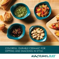 4-Piece Teal Ceramics Bakeware Set by Rachael Ray -Cheap Bakeware Store teal rachael ray bakeware sets 48175 4f 1000
