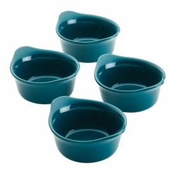 4-Piece Teal Ceramics Bakeware Set by Rachael Ray