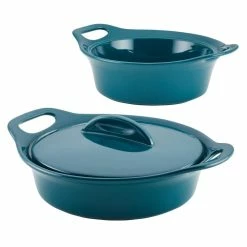 Bakeware 3-Piece Teal Bakeware Set by Rachael Ray