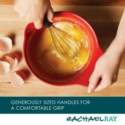 2-Piece Ceramic Red Mixing Bowl Set by Rachael Ray -Cheap Bakeware Store teal rachael ray mixing bowls 48419 4f 1000