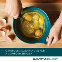 2-Piece Ceramic Teal Mixing Bowl Set by Rachael Ray -Cheap Bakeware Store teal rachael ray mixing bowls 48420 1f 1000