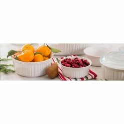 French White 6-Piece Ceramic Bakeware Set by Corningware -Cheap Bakeware Store white corningware bakeware sets 1074887 31 1000