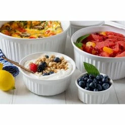 French White 10-Piece Ceramic Bakeware Set by Corningware -Cheap Bakeware Store white corningware bakeware sets 1117223 1d 1000