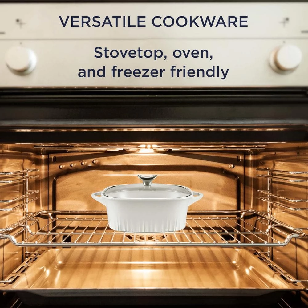 3.2 qt. White Cast Aluminum Roaster with Lid by Corningware 5 3.2 qt. White Cast Aluminum Roaster with Lid by Corningware - Image 5