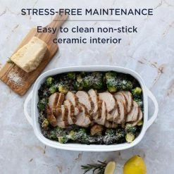 9 in. x 13 in. White Cast Aluminum Baker with Lid by Corningware -Cheap Bakeware Store white corningware baking dishes 1143458 66 1000