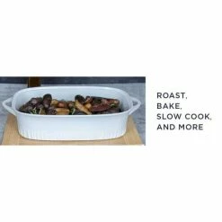 9 in. x 13 in. White Cast Aluminum Baker with Lid by Corningware -Cheap Bakeware Store white corningware baking dishes 1143458 d4 1000